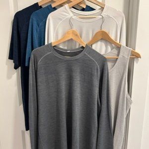 **SOLD** BIG BUNDLE - 5 Men's Lululemon Metal Vent Tech SS/LS/TT shirts XL